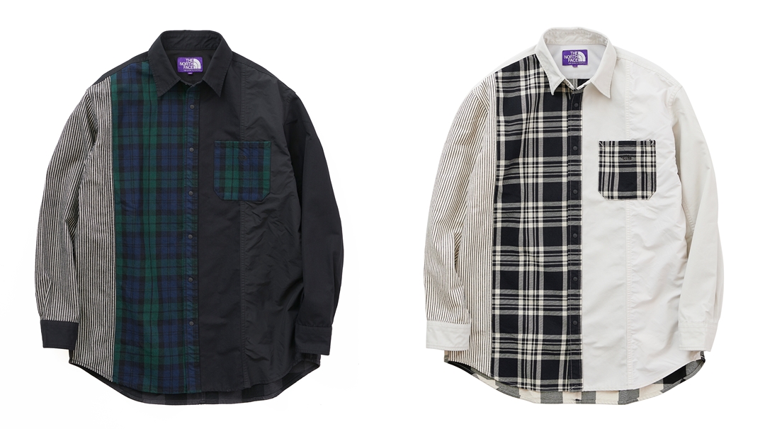 THE NORTH FACE PURPLE LABEL “Plaid Patchwork Shirt” 2021 S/S (ザ・ノース・フェイス パープルレーベル “プレイド パッチワーク シャツ” 2021年 春夏) [NT3101N]