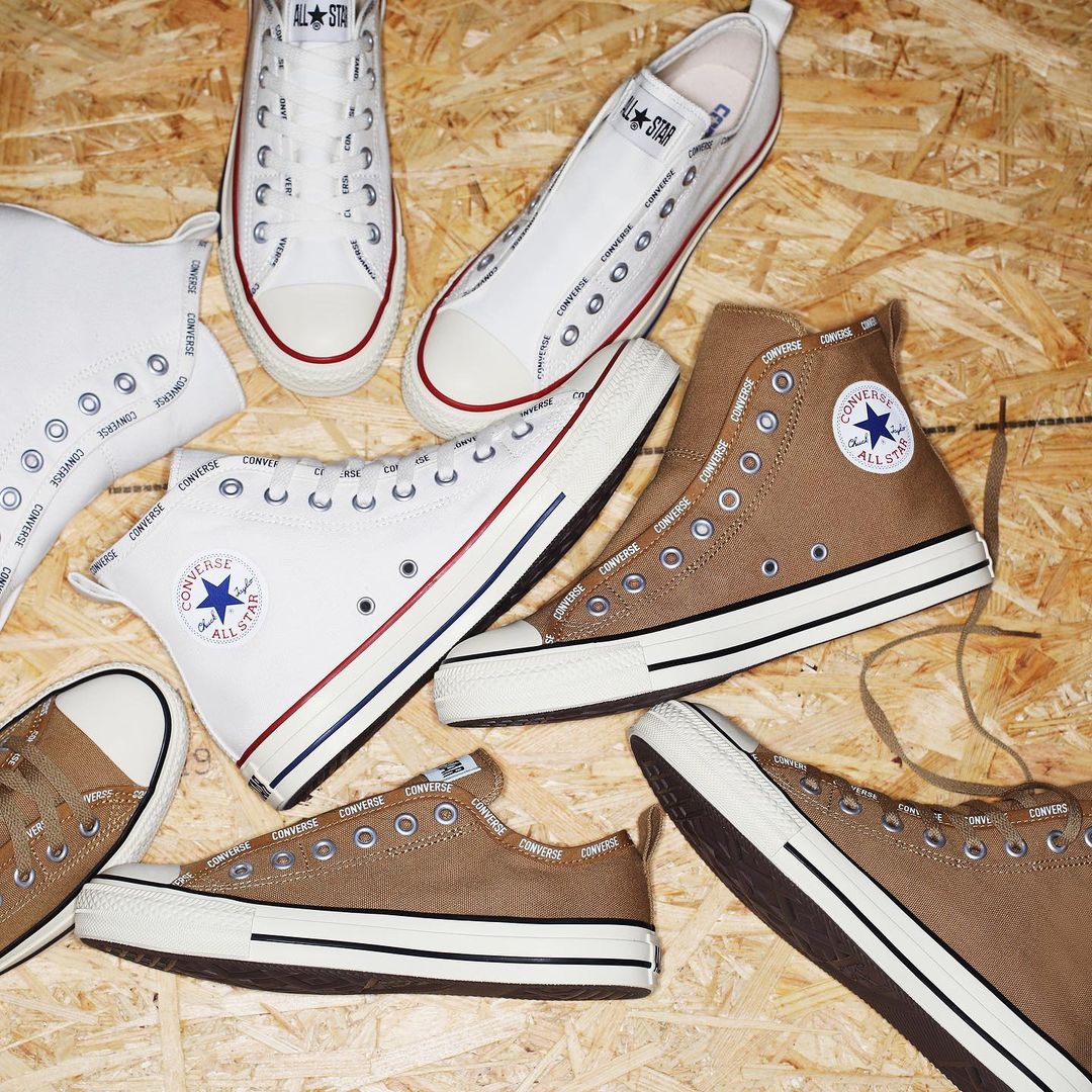 2/12 発売！コンバースから「CONVERSE」ロゴの縁取りでアクセントを加えたオールスター CONVERSE ALL STAR LOGO-BD SLIP OX/HI (オールスター ロゴBD スリップ)