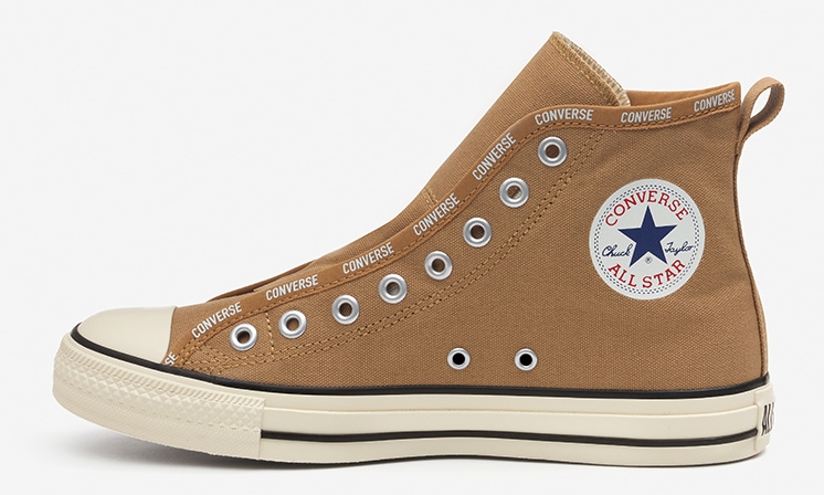 2/12 発売！コンバースから「CONVERSE」ロゴの縁取りでアクセントを加えたオールスター CONVERSE ALL STAR LOGO-BD SLIP OX/HI (オールスター ロゴBD スリップ)