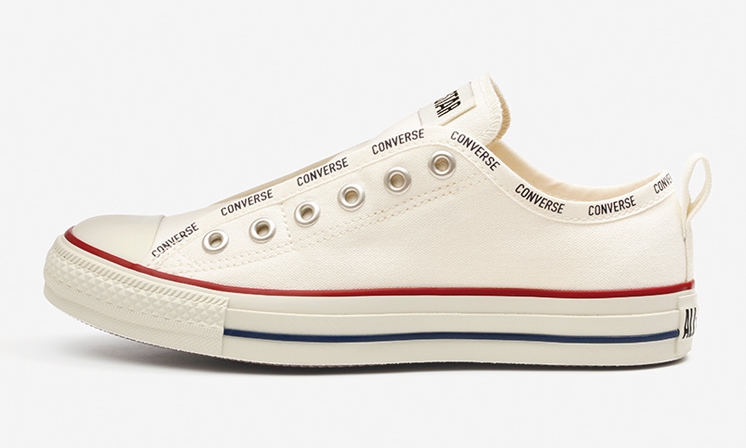 2/12 発売！コンバースから「CONVERSE」ロゴの縁取りでアクセントを加えたオールスター CONVERSE ALL STAR LOGO-BD SLIP OX/HI (オールスター ロゴBD スリップ)