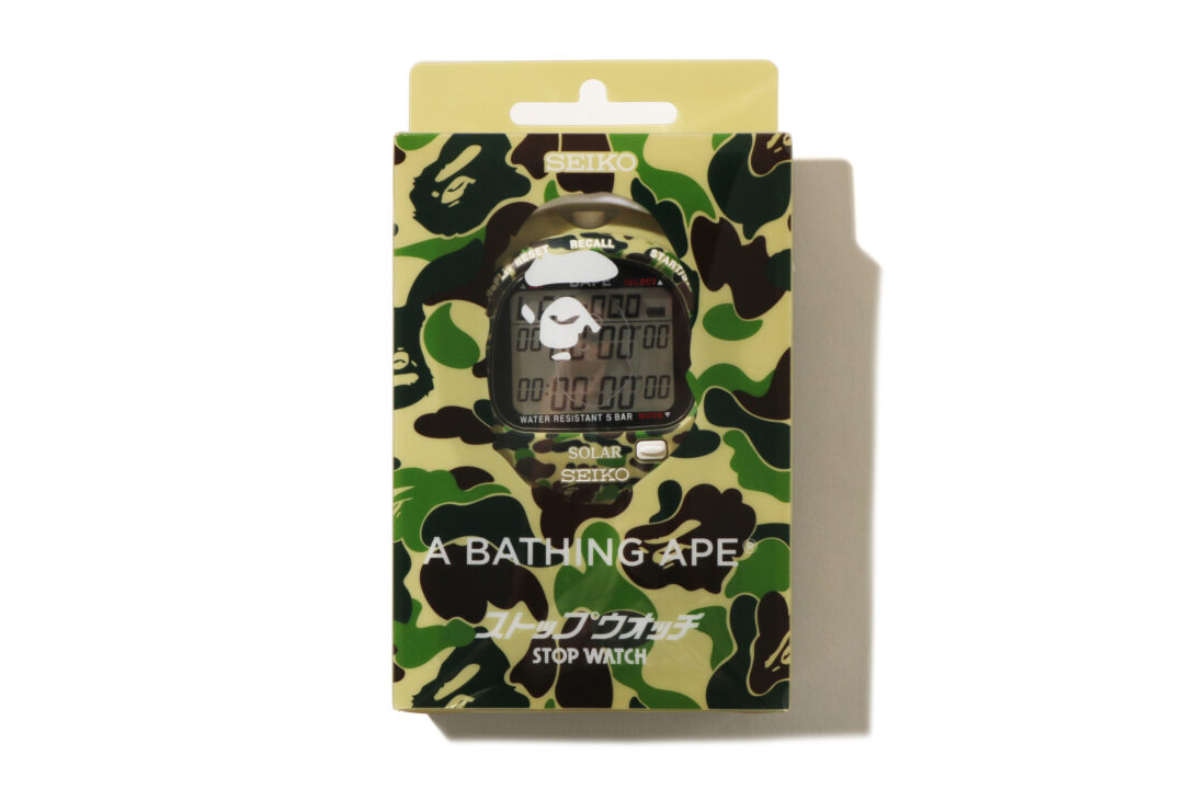 SEIKO × A BATHING APE「ABC CAMO」を纏ったSTOP WATCHが2/14 発売 (セイコー ア ベイシング エイプ)