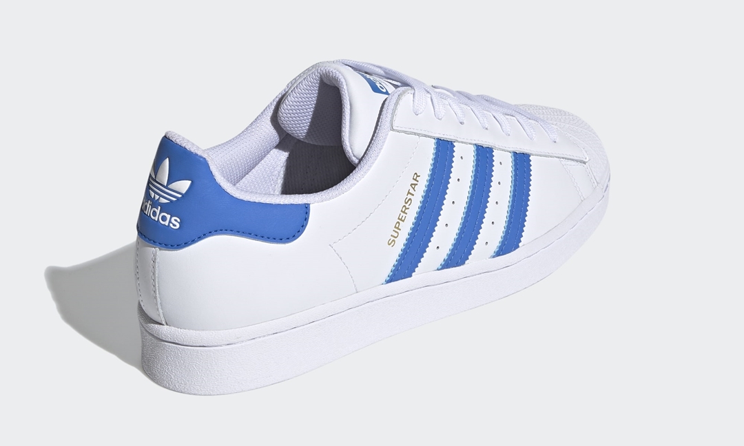 adidas Originals SUPERSTAR “White/True Blue/Gold Metallic” (アディダス オリジナルス スーパースター “ホワイト/トゥルーブルー”) [H68093]