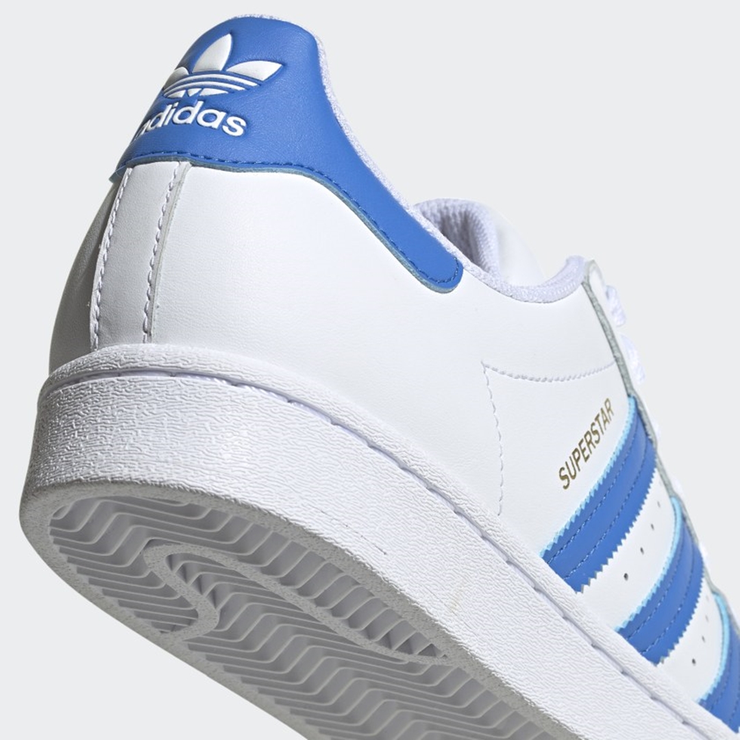 adidas Originals SUPERSTAR “White/True Blue/Gold Metallic” (アディダス オリジナルス スーパースター “ホワイト/トゥルーブルー”) [H68093]