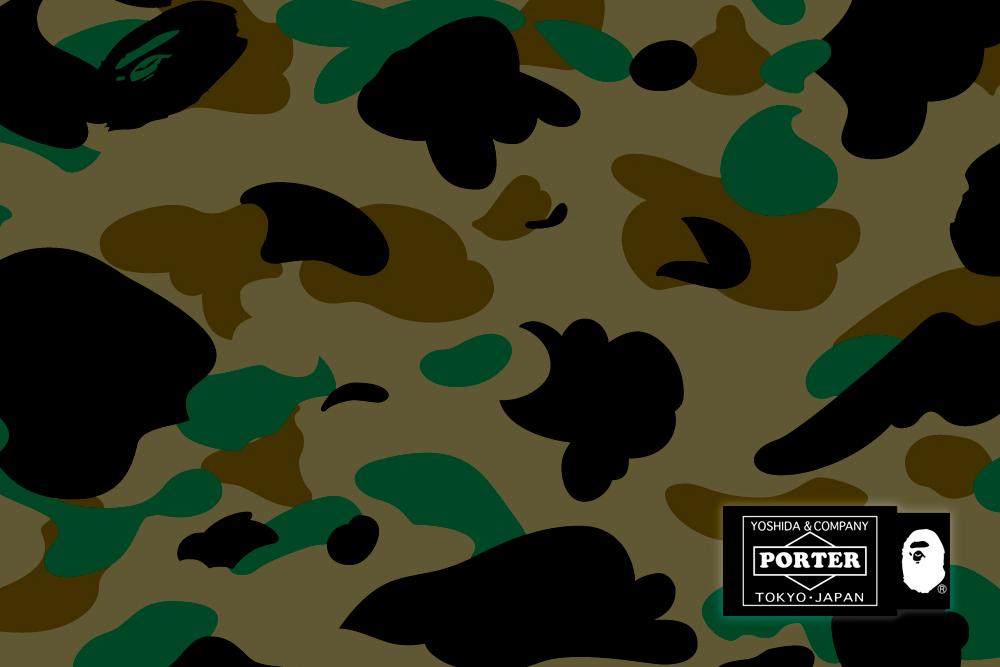 A BATHING APE × PORTER コラボ最新作！「1ST CAMO」4アイテムが2/13 発売 (ア ベイシング エイプ ポーター)