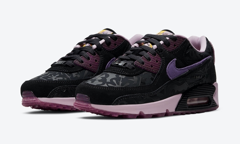 ナイキ ウィメンズ エア マックス 90 SE “ブラック/ワイルドヴァイオレット” (NIKE WMNAS AIR MAX 90 SE “The Enduring Spirit Of Mexican Women”) [DD5517-010]