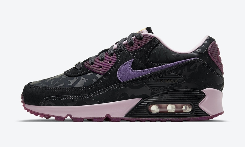 ナイキ ウィメンズ エア マックス 90 SE “ブラック/ワイルドヴァイオレット” (NIKE WMNAS AIR MAX 90 SE “The Enduring Spirit Of Mexican Women”) [DD5517-010]