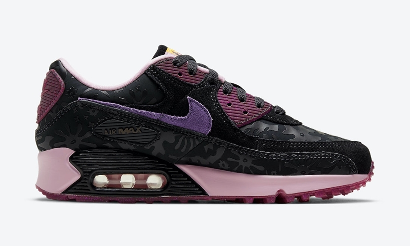 ナイキ ウィメンズ エア マックス 90 SE “ブラック/ワイルドヴァイオレット” (NIKE WMNAS AIR MAX 90 SE “The Enduring Spirit Of Mexican Women”) [DD5517-010]