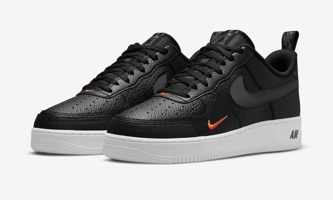 ナイキ エア フォース 1 ロー “ブラック/オレンジ” (NIKE AIR FORCE 1 LOW “Black/Orange”) [DJ6887-001]