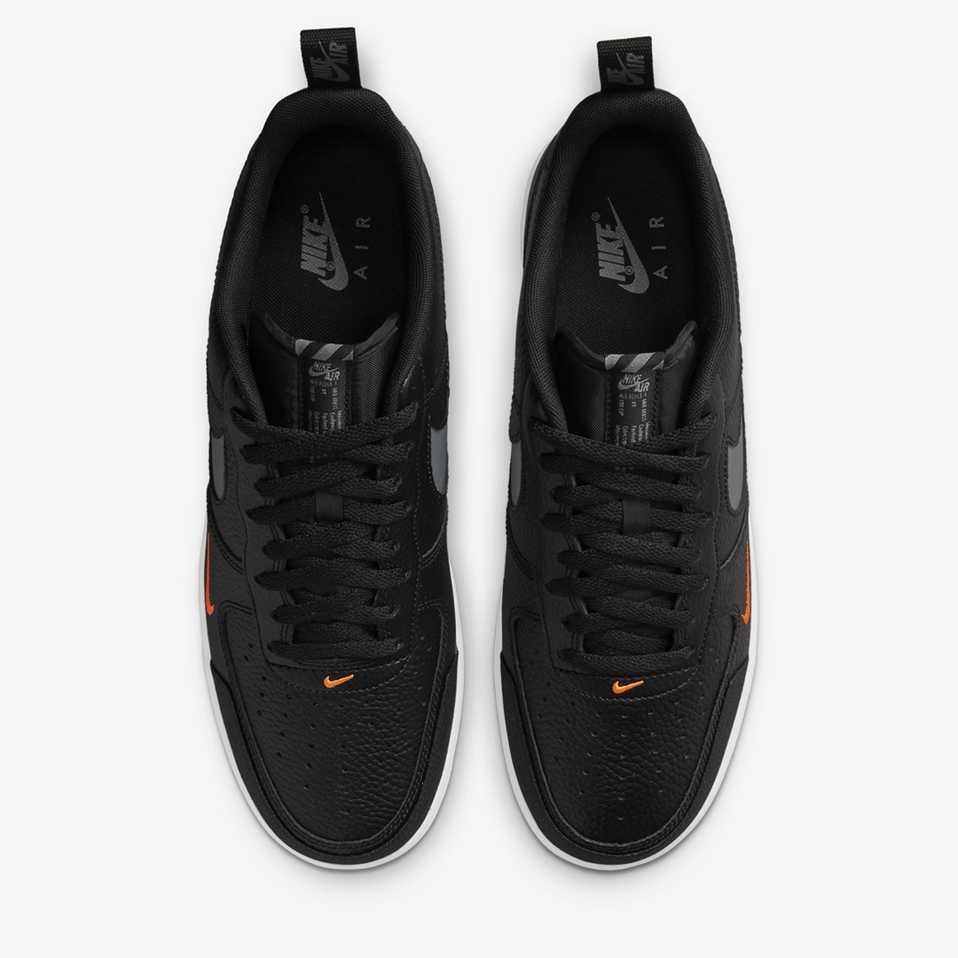 ナイキ エア フォース 1 ロー “ブラック/オレンジ” (NIKE AIR FORCE 1 LOW “Black/Orange”) [DJ6887-001]