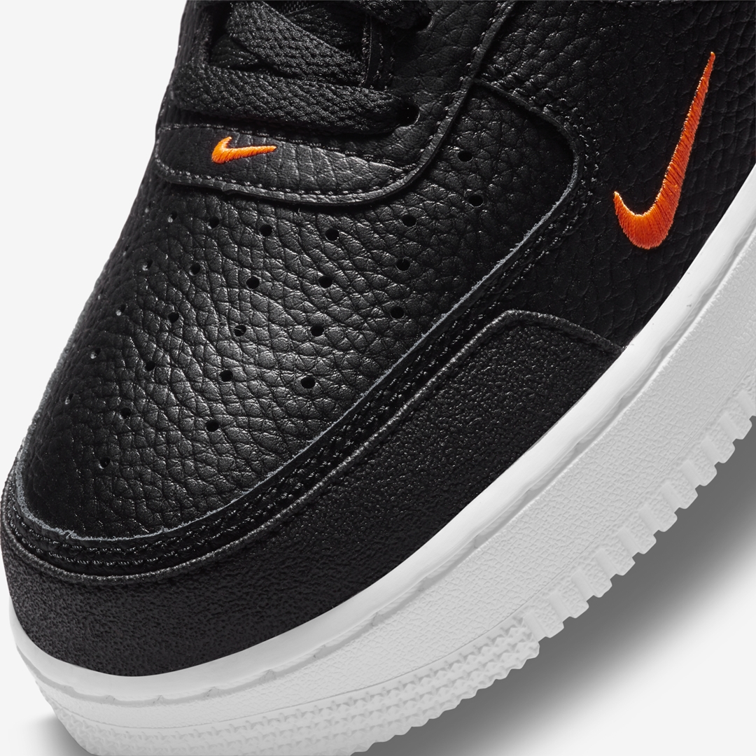 ナイキ エア フォース 1 ロー “ブラック/オレンジ” (NIKE AIR FORCE 1 LOW “Black/Orange”) [DJ6887-001]