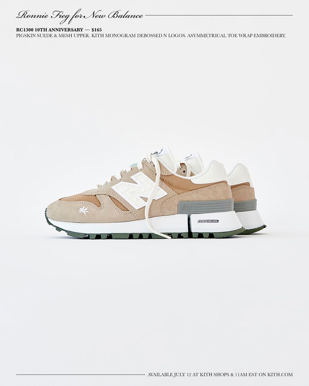 【7/12 発売】KITH RONNIE FIEG × New Balance RC1300 3カラー (キス ニューバランス M1300)