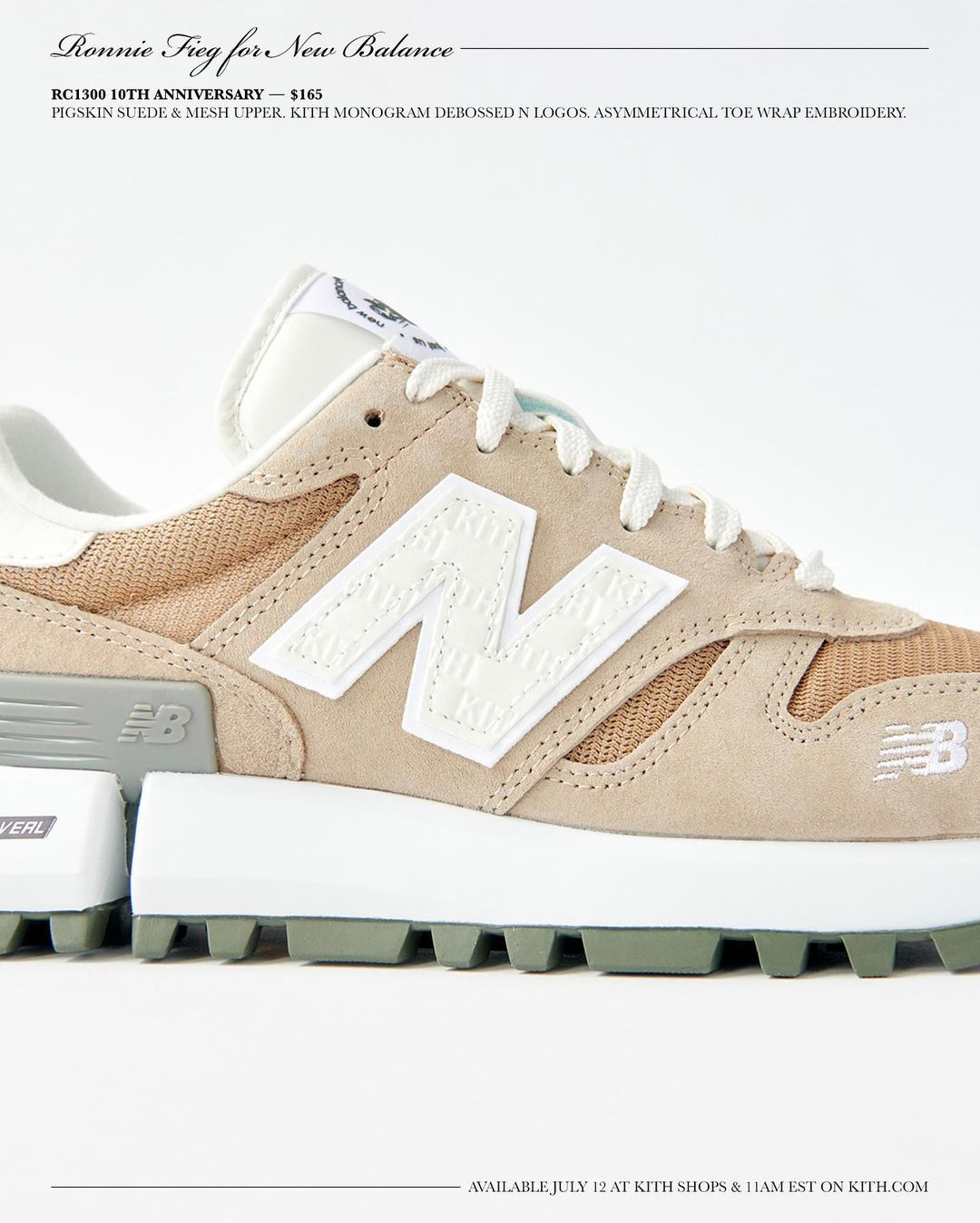 【7/12 発売】KITH RONNIE FIEG × New Balance RC1300 3カラー (キス ニューバランス M1300)