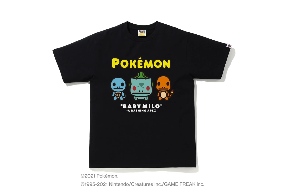 ポケモン × ア ベイシング エイプ 最新コラボTEE 5型が2/21 発売 (Pokemon A BATHING APE)