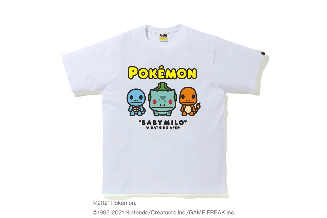 ポケモン × ア ベイシング エイプ 最新コラボTEE 5型が2/21 発売 (Pokemon A BATHING APE)