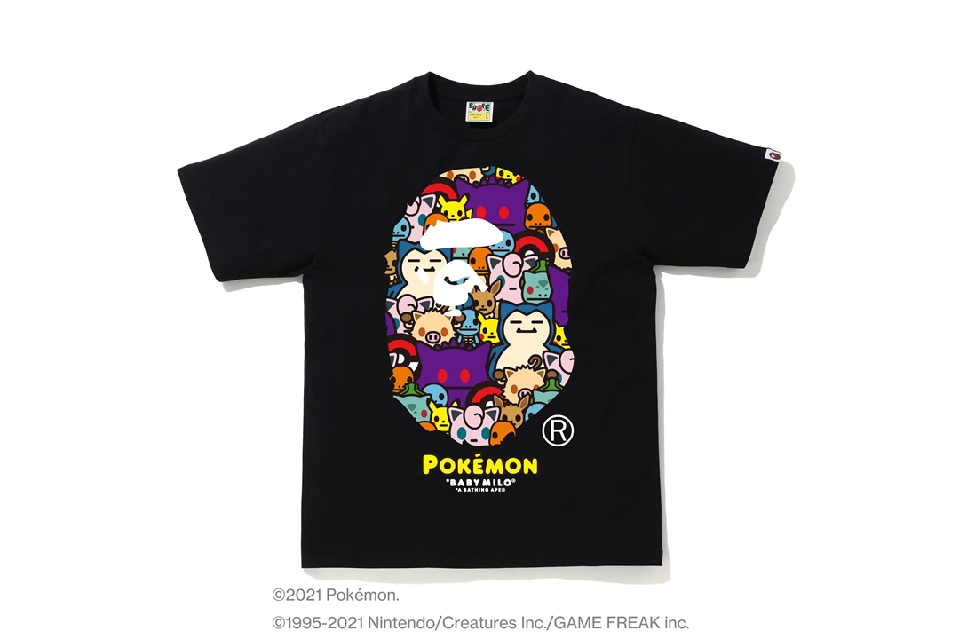 ポケモン × ア ベイシング エイプ 最新コラボTEE 5型が2/21 発売 (Pokemon A BATHING APE)