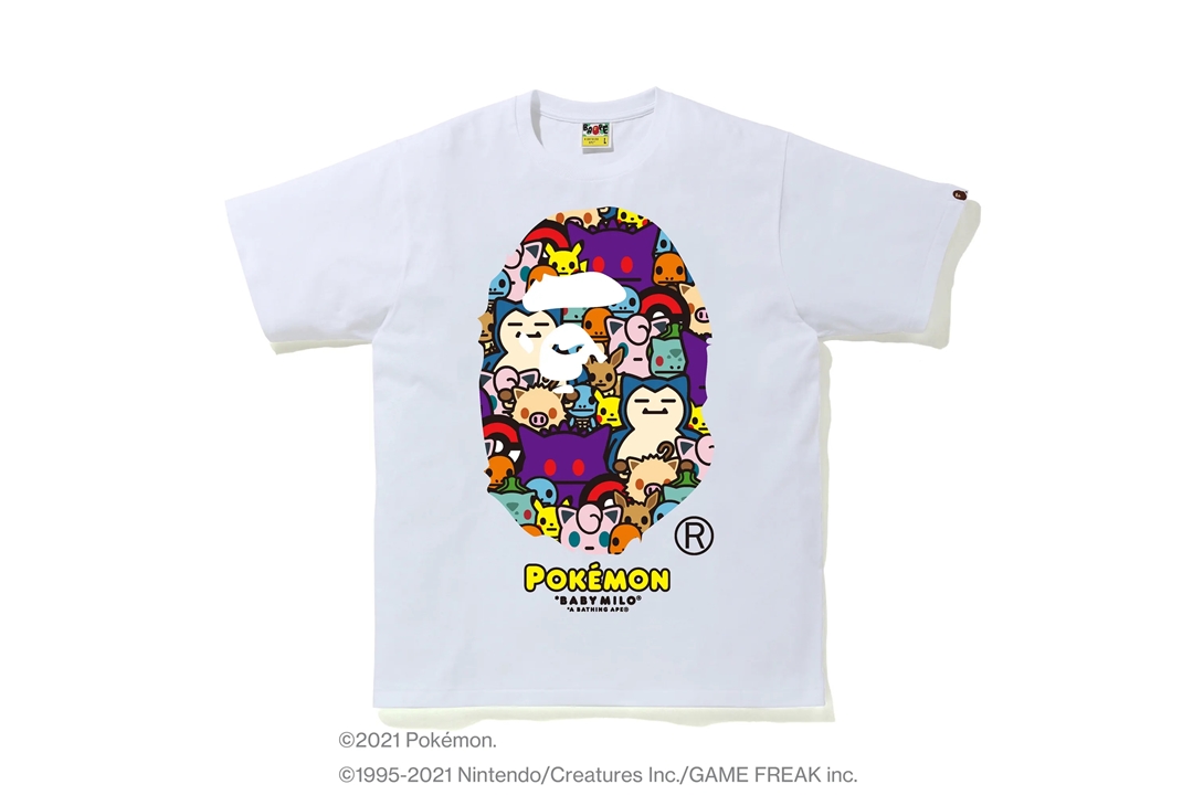 ポケモン × ア ベイシング エイプ 最新コラボTEE 5型が2/21 発売 (Pokemon A BATHING APE)