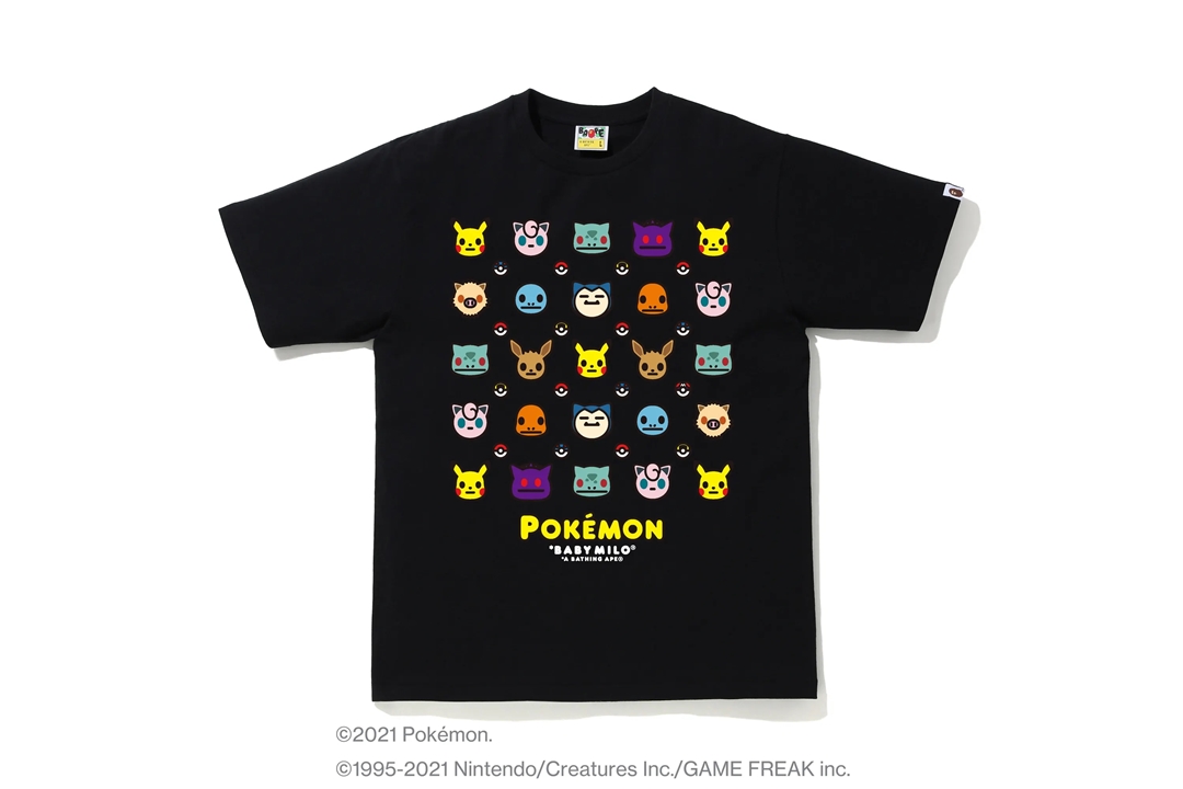 ポケモン × ア ベイシング エイプ 最新コラボTEE 5型が2/21 発売 (Pokemon A BATHING APE)