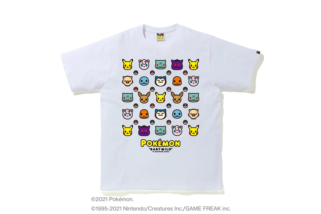 ポケモン × ア ベイシング エイプ 最新コラボTEE 5型が2/21 発売 (Pokemon A BATHING APE)