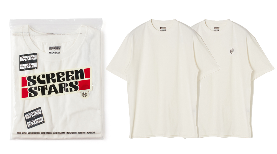 CONVERSE STARS × SCREEN STARS コラボパックTEE が2/19 発売 (コンバーススターズ)