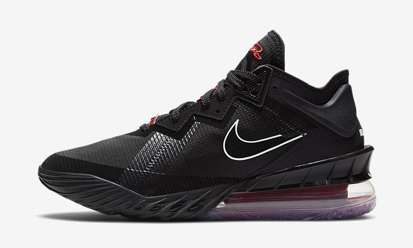 3/1 発売！ナイキ レブロン 18 ロー “ブラック/ホワイト/ユニバーシティレッド” (NIKE LEBRON XVIII LOW “Black/White/University Red”) [CV7562-001]