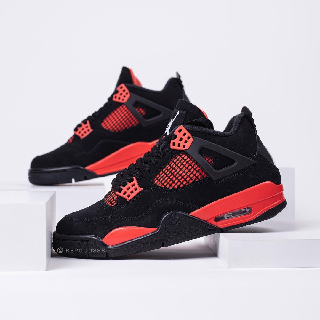 【国内 1/29 発売】ナイキ エア ジョーダン 4 レトロ “ブラック/ホワイト/レッド” (NIKE AIR JORDAN 4 RETRO “Black/White/Red”) [CT8527-016]