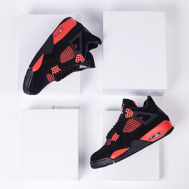 【国内 1/29 発売】ナイキ エア ジョーダン 4 レトロ “ブラック/ホワイト/レッド” (NIKE AIR JORDAN 4 RETRO “Black/White/Red”) [CT8527-016]