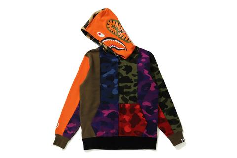 A BATHING APEから DESERT CAMO、1ST CAMO、COLOR CAMOをパッチワークのように組み合わせた「BAPE CRAZY CAMO ITEMS」が2/20 発売 (ア ベイシング エイプ)