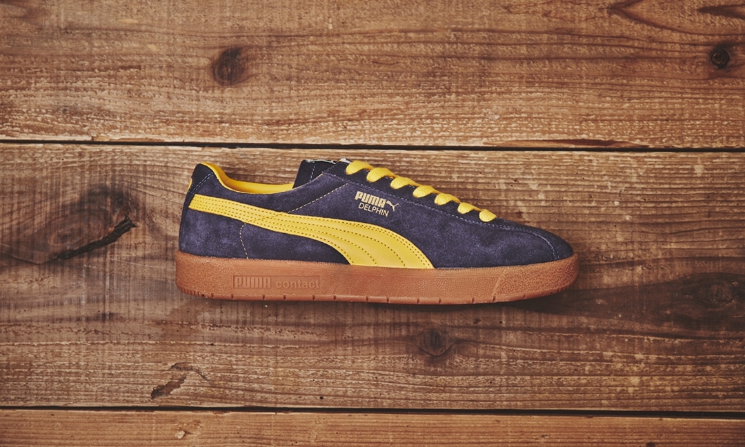 2/27 復刻！PUMA DELPHIN OG "Puma New Navy/Super Lemon/Gum" (プーマ デルフィン OG "ネイビー/レモン/ガム") [374980-01]