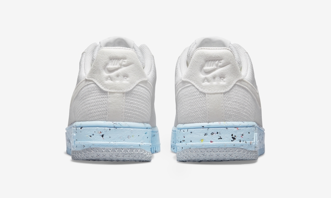 ナイキ ウィメンズ エア フォース 1 クレーター フライニット “ホワイト/ブルー/ボルト” (NIKE WMNS AIR FORCE 1 CRATER FLYKNIT “White/Blue/Volt”) [DC7273-100]