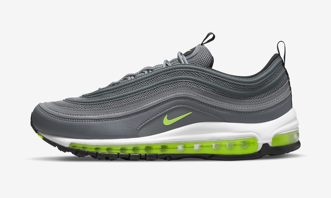 ナイキ エア マックス 97 “グレー/ボルト” (NIKE AIR MAX 97 “Grey/Volt”) [DJ6885-001]