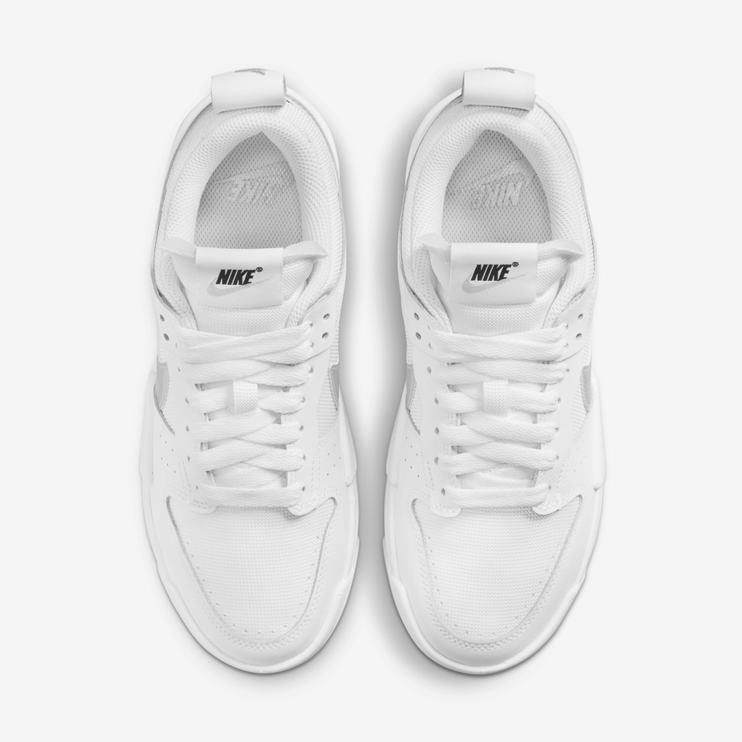 ナイキ ウィメンズ ダンク ロー “ホワイト/メタリックシルバー” (NIKE WMNS “DUNK” LOW DISRUPT “White/Metallic Silver”) [DJ6226-100]