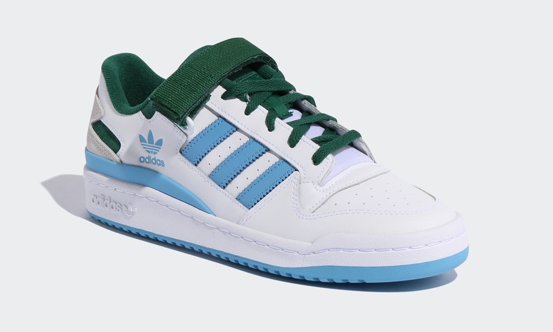 【国内 3/1 発売予定】adidas Originals FORUM LOW CREST “White/Team Dark Green/Light Blue” (アディダス オリジナルス フォーラム ロー クレスト “ホワイト/チームダークグリーン/ライトブルー”) [FY7756]