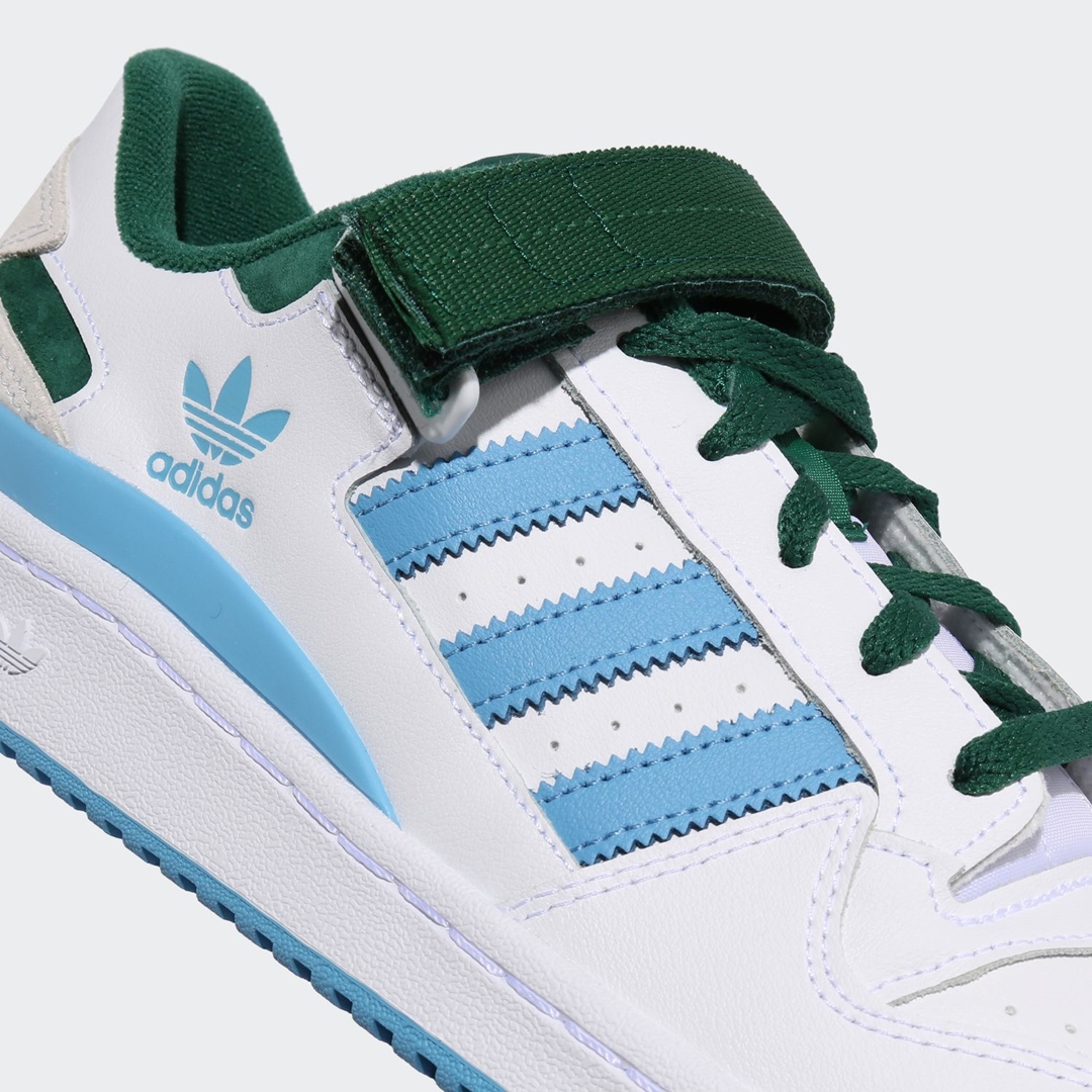 【国内 3/1 発売予定】adidas Originals FORUM LOW CREST “White/Team Dark Green/Light Blue” (アディダス オリジナルス フォーラム ロー クレスト “ホワイト/チームダークグリーン/ライトブルー”) [FY7756]