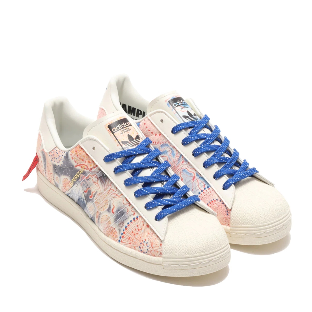 3/6 発売！富士山と花火をモチーフに、日本ならではの和のテイストを盛り込んだadidas Originals for atmos SUPERSTAR “Mt. Fuji” (アトモス アディダス オリジナルス スーパースター) [GX7791]