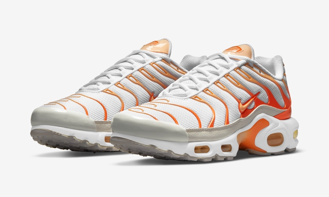 ナイキ エア マックス プラス “ホワイト/グレー/オレンジ” (NIKE AIR MAX PLUS “White/Grey/Orange”) [DM3033-100]