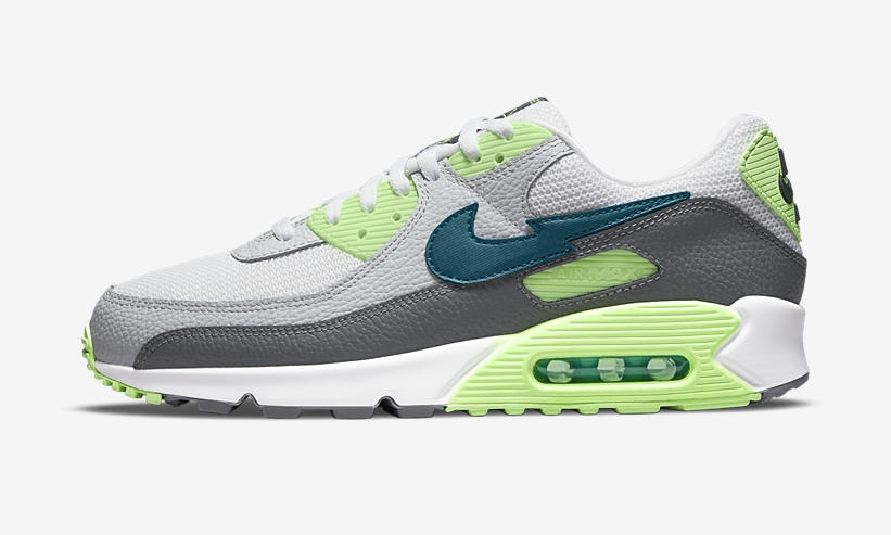 ナイキ エア マックス 90 “ホワイト/アクアマリン/ライムグロー” (NIKE AIR MAX 90 “White/Aquamarine/Lime Glow”) [DJ6897-100]