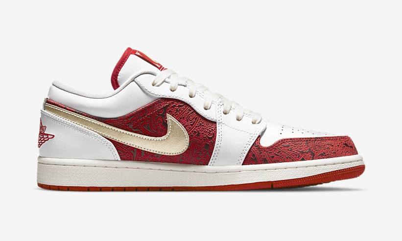 【国内 5/27 発売】ナイキ エア ジョーダン 1 ロー “スペード/ホワイト/レッド” (NIKE AIR JORDAN 1 LOW “Spade/White/Red”) [DJ5185-100]