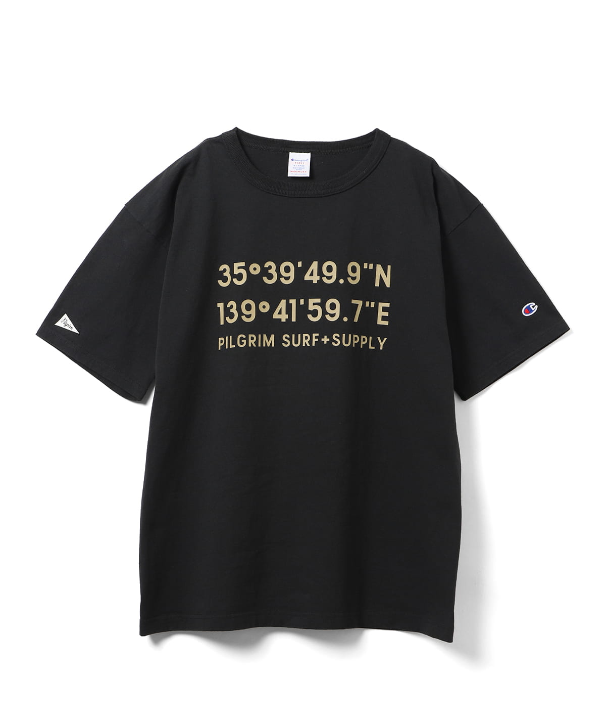 Champion × Pilgrim Surf＋Supply / Print Crew T-Shirtが5月上旬発売 (チャンピオン ピルグリム サーフ+サプライ)
