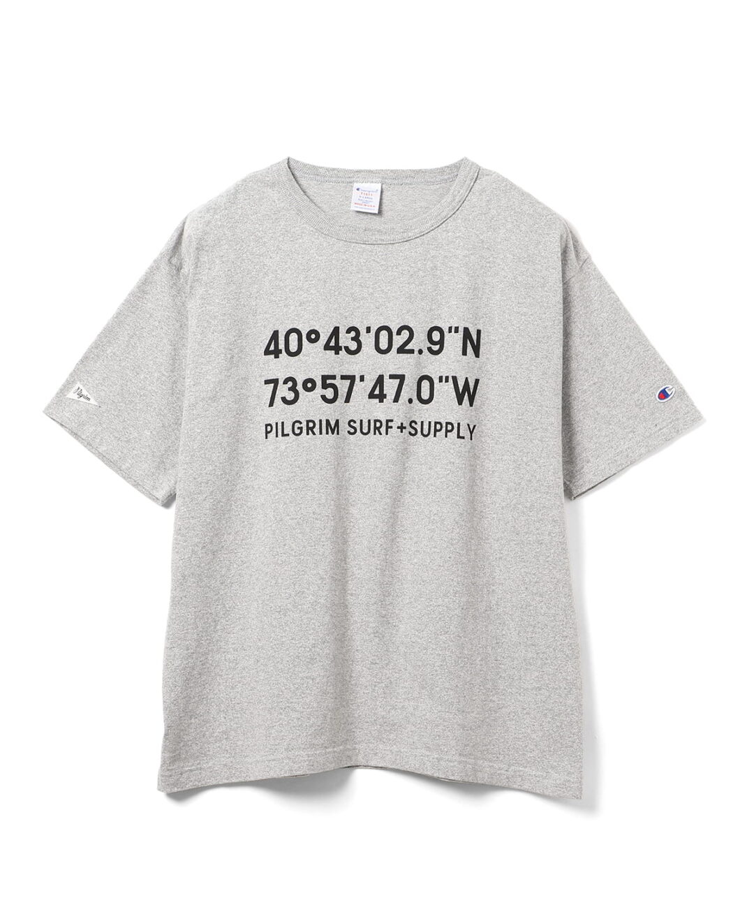 Champion × Pilgrim Surf＋Supply / Print Crew T-Shirtが5月上旬発売 (チャンピオン ピルグリム サーフ+サプライ)