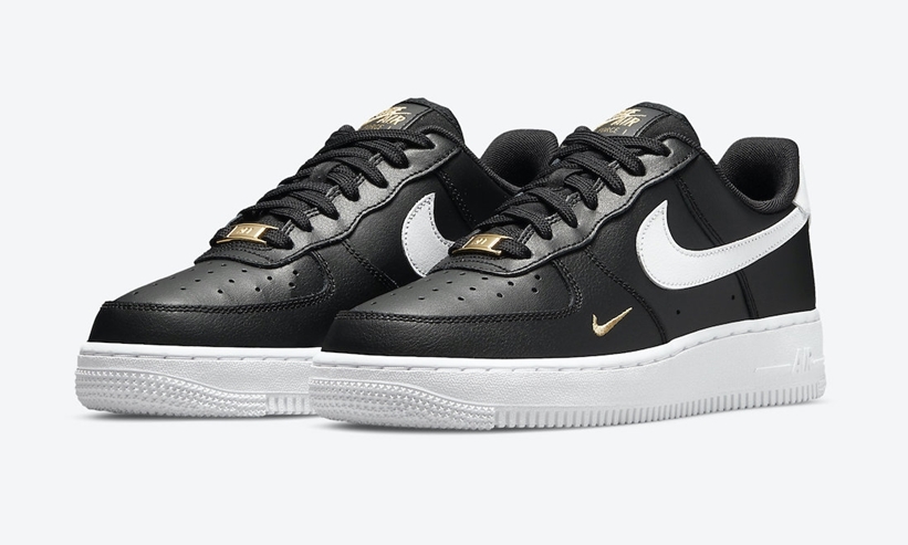 ナイキ エア フォース 1 ロー “ブラック/メタリックゴールド/ホワイト” (NIKE AIR FORCE 1 LOW “Black/Metallic Gold/White”) [CZ0270-001]