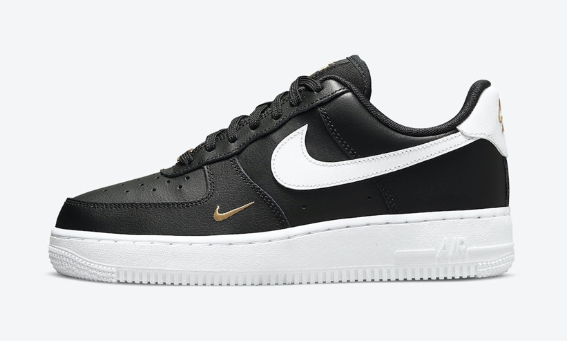 ナイキ エア フォース 1 ロー “ブラック/メタリックゴールド/ホワイト” (NIKE AIR FORCE 1 LOW “Black/Metallic Gold/White”) [CZ0270-001]