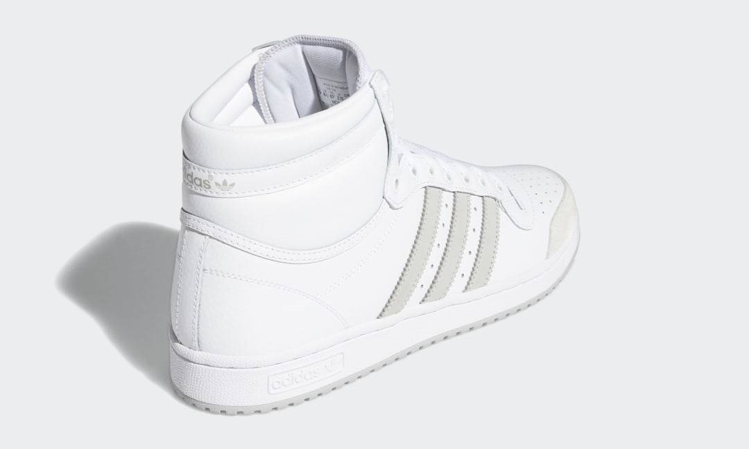 adidas Originals TOP TEN HI “White/Grey Two” (アディダス オリジナルス トップテン ハイ “ホワイト/グレーツー”) [FY7096]