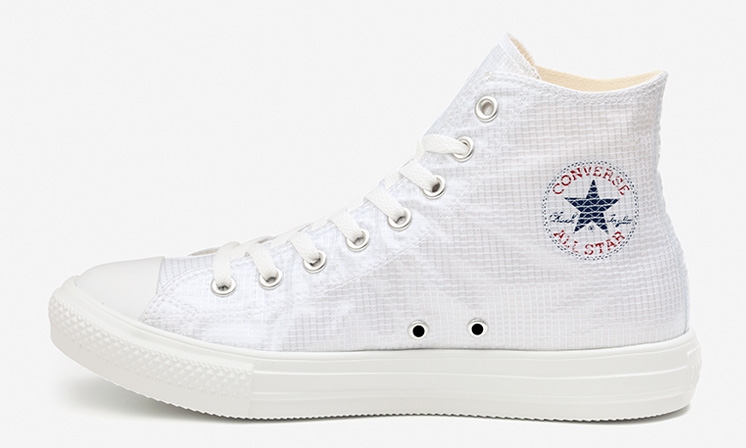 キャンバスに格子柄のクリア素材を重ねたアッパーを採用した CONVERSE ALL STAR LIGHT CLEARLAYER HIが3月 発売 (コンバース オールスター クリアレイヤー)