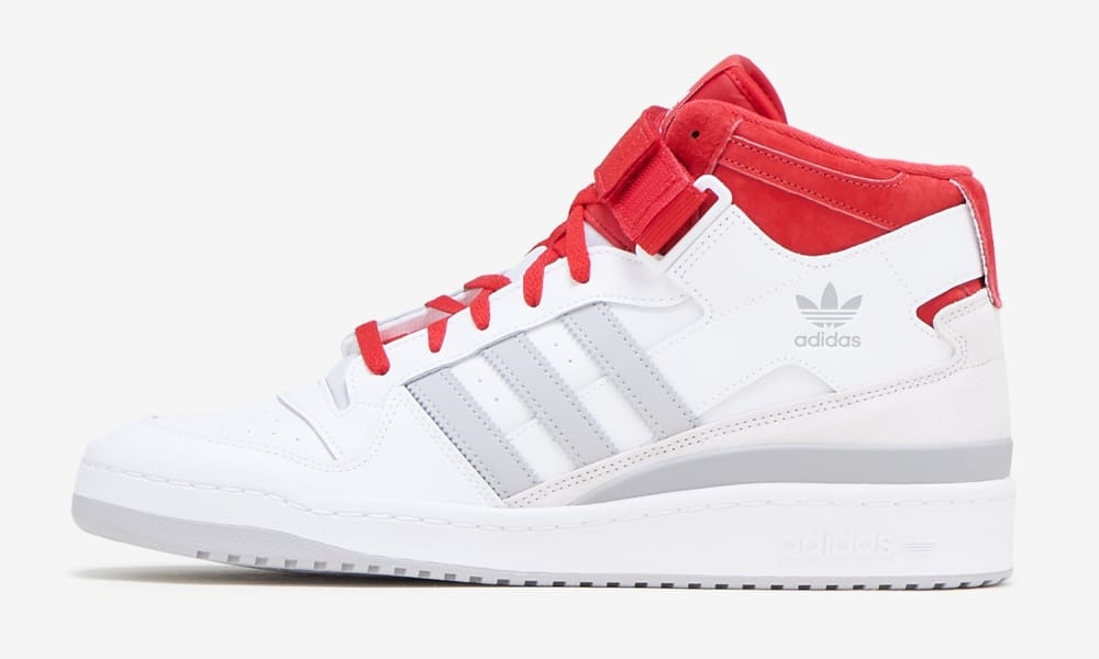 adidas Originals FORUM MID “White/Red/Gray” (アディダス オリジナルス フォーラム ミッド “ホワイト/レッド/グレー”) [FY6819]