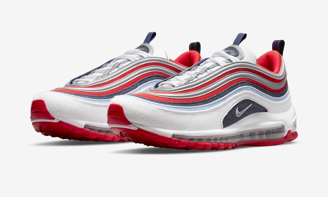 ナイキ エア マックス 97 “デニム/レッド/ホワイト” (NIKE AIR MAX 97 Denim/Red/White”) [DJ5171-600]