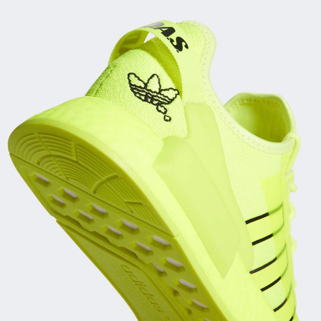 adidas Originals NMD_R1 V2 “Solar Yellow/Black/White” (アディダス オリジナルス エヌ エム ディー ブイツー “ソーラーイエロー/ブラック/ホワイト”) [H02654]