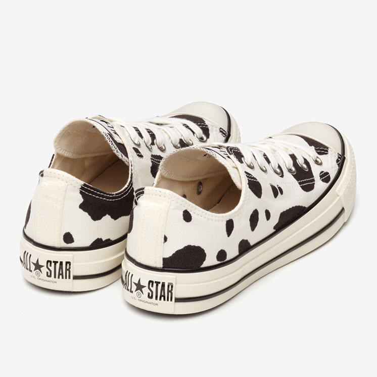 3/26 発売！カウ柄をプリントしキャンバスに洗い加工を施した CONVERSE ALL STAR US COWSPOT OX/HI (コンバース オールスター US カウスポット)