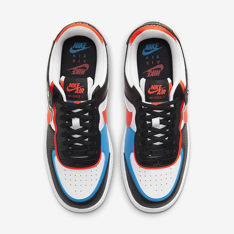 ナイキ ウィメンズ エア フォース 1 ロー シャドウ “スターズ/ブラック/ブライトクリムゾン/レーザーブルー” (NIKE WMNS AIR FORCE 1 LOW SHADOW “STARS/Black/Bright Crimson/Laser Blue”) [DD9794-001]