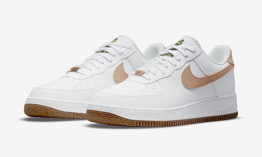 海外 5/20 発売！ナイキ エア フォース 1 07 ロー “ルバーブ/ホワイト/ナチュラル” (NIKE AIR FORCE 1 07 LOW “Rhubarb/White/Natural”) [CZ0338-101]