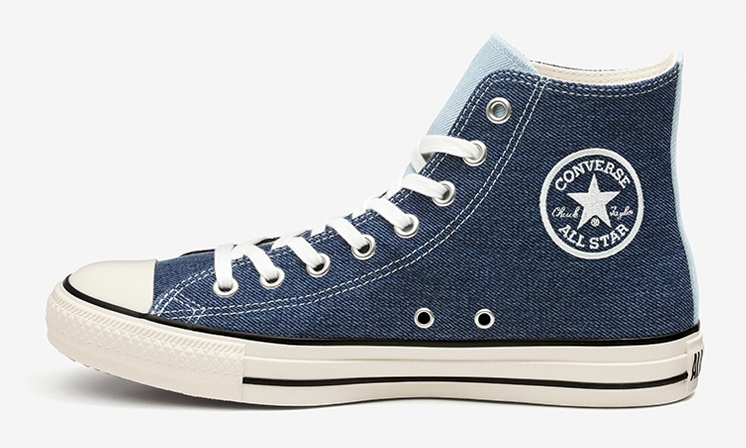 3/12 発売！トーン違い3色のデニムを左右非対称に配置した CONVERSE ALL STAR MULTIDENIM OX/HI (コンバース オールスター マルチデニム)